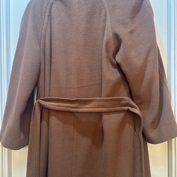 Regency Pure Cashmere Coat with  large shoulder pads - Picture 6 of 13